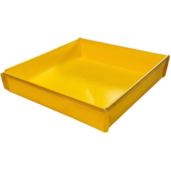 Enpac Flexible Utility Tray; PVC Fabric Collapsible Folding Containment Tray with Reinforced Low Profile Side Walls, Made in America, 2' x 2' x 4.75"