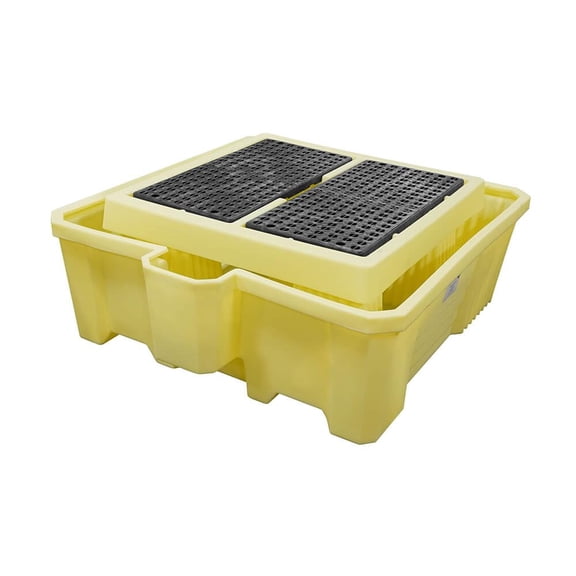 Enpac IBC Tote Spill Containment Pallet, 8,000 Lb Load Capacity, 385-Gallon, Forkliftable, OSHA & EPA Compliant, 81"x72.5"x29"