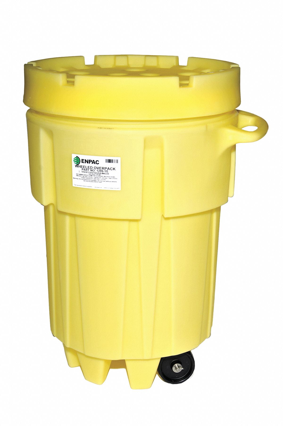 Enpac Salvage Drum,Yellow,0.25in 1299-YE - Walmart.com