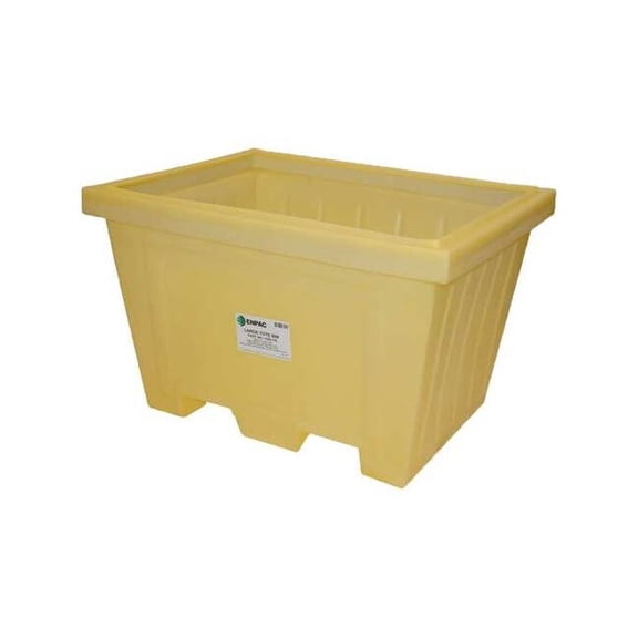 Enpac Storage Tote,Yellow,Solid,Polyethylene 1500-YE