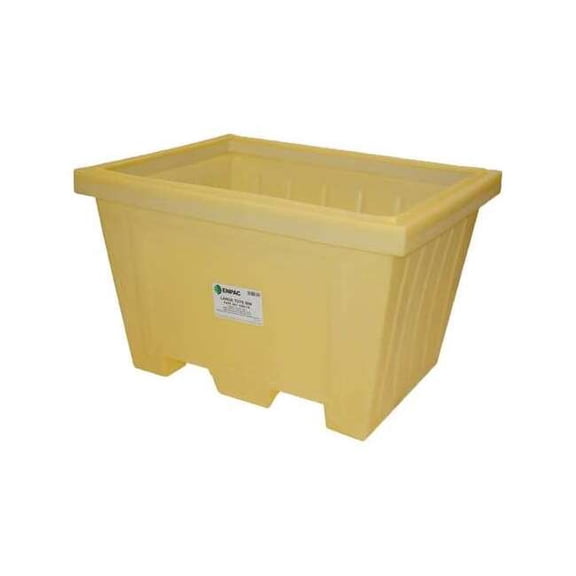 Enpac Storage Tote,Yellow,Solid,Polyethylene 1500-YE