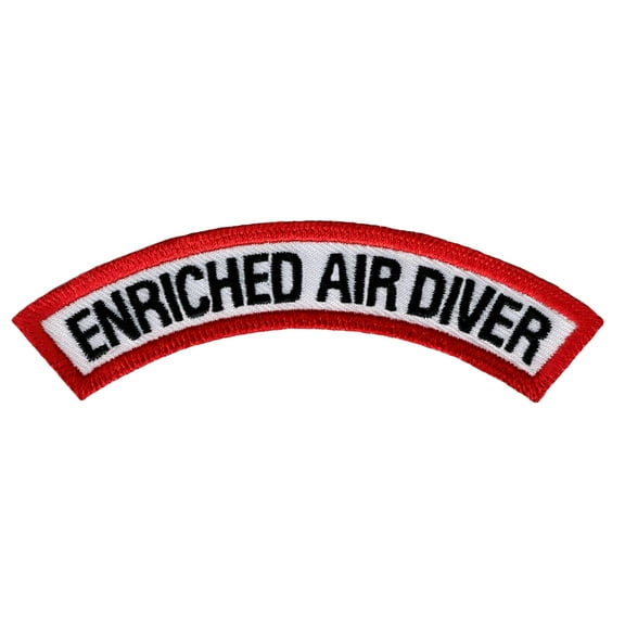 Enriched Air Diver Scuba Certification Chevron Embroidered Iron-On Patch