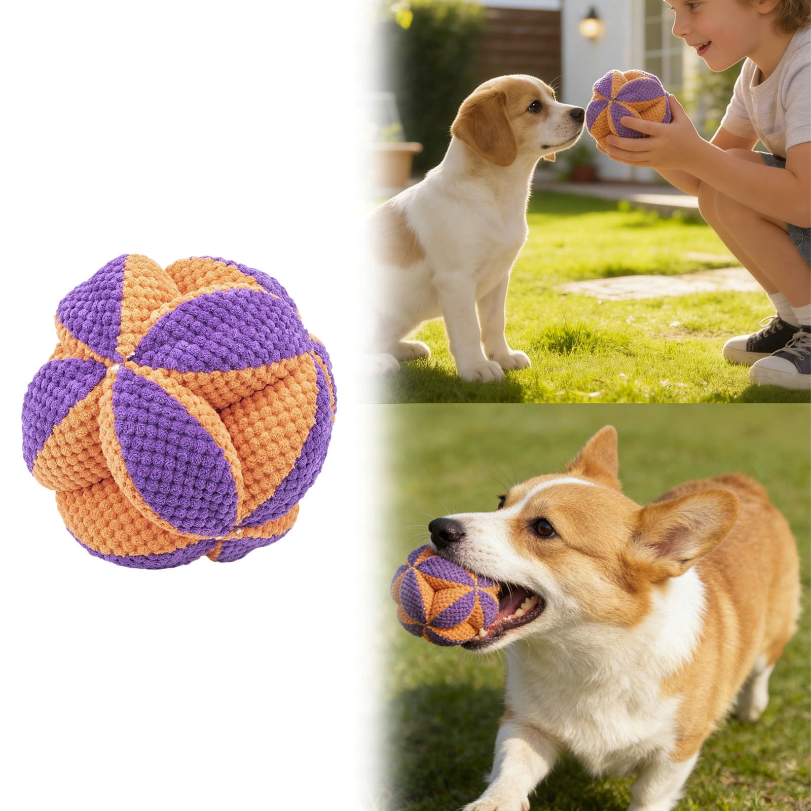 Enrichment Puzzle Snuffle Dog Toy for Interactive Slow Feeder Chew Toy for Small Medium Large Breeds Indoor Outdoor Play