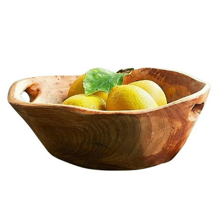 Enrico Root Wood Medium Bowl with Handles
