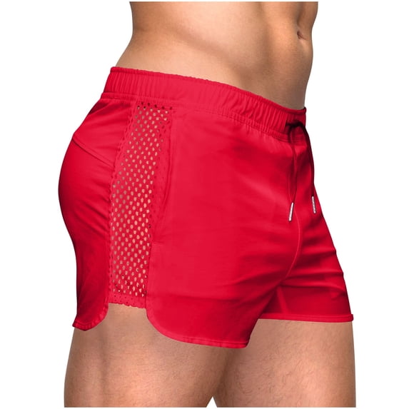 Enridrech Athletic Shorts for Men 3 Inch Workout Hiking Quick Dry Breathable Short Pants with Elastic Drawstring Waist