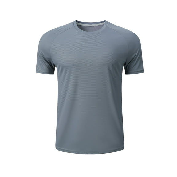 Enridrech Athletic Thin Tee for Men Crew Neck Short Sleeve Top Lightweight Breathable Comfort Solid Color Casual T Shirt
