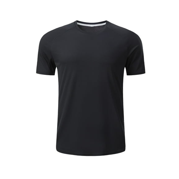Enridrech Athletic Thin Tee for Men Crew Neck Short Sleeve Top Lightweight Breathable Comfort Solid Color Casual T Shirt