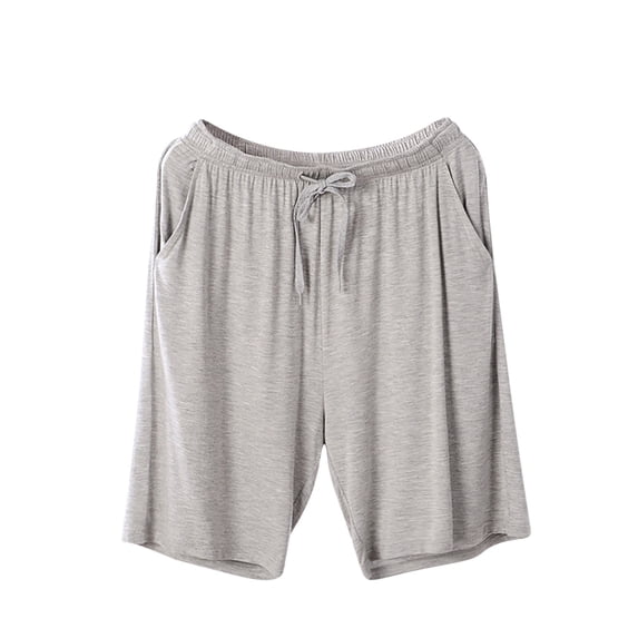 Enridrech Big and Tall Pajamas Shorts for Men Thin Bottoms Loungewear Short Pants with Drawstring Elastic Waist