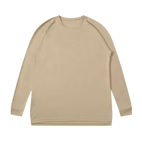 Enridrech Big and Tall Tee for Men Long Sleeve Crew Neck Comfort Loose T Shirt Casual Stylish Color Basic Tees Top