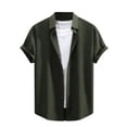 thumbnail image 1 of Enridrech Casual Stylish Shirt for Men Solid Color Loose Button down Shirts Comfortable Business Office Work Top, 1 of 4