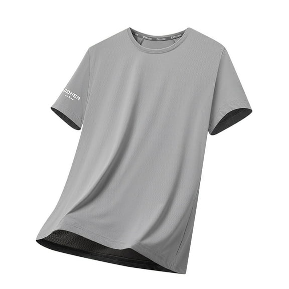 Enridrech L-4XL Big and Tall Tee for Mens Casual Plain Crewneck T Shirt Short Sleeve Top Breathable Comfort Tees