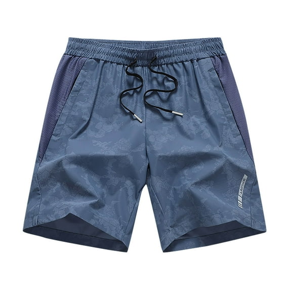 Enridrech L-8XL Big and Tall Shorts for Men Comfort Solid Color Trunks Drawstring Elastic Waist Short Pant with Pockets