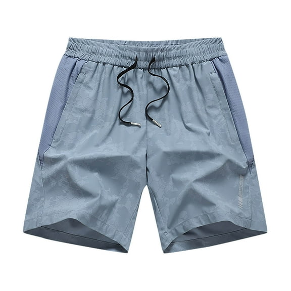 Enridrech L-8XL Big and Tall Shorts for Men Comfort Solid Color Trunks Drawstring Elastic Waist Short Pant with Pockets