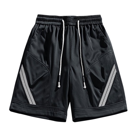 Enridrech M-4XL Summer Shorts Casual Stylish Comfortable Loose Drawstring Elastic Waist Short Pants with Pockets