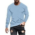 thumbnail image 1 of Enridrech Men's Big and Tall Tee Shirt Long Sleeve Tee for Men Solid Color Basic T Shirts Comfortable Crew Neck Top, 1 of 5