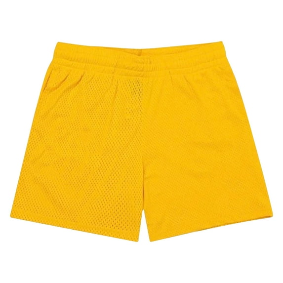 Enridrech Men's Casual Stylish Shorts Lightweight Athletic Gym Elastic Wasit Short Pants Breathable Mesh 5 Inch Pant