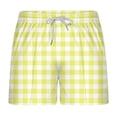 thumbnail image 1 of Enridrech Men's Casual Stylish Shorts Plaid Pants with Pockets Lightweight Elastic Drawstring Waist Short Pant, 1 of 3