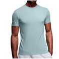 thumbnail image 1 of Enridrech Men's Short Sleeve Tee Top Quick Dry Hiking T Shirt Casual Summer Shirts Breathable Solid Color Tops, 1 of 7