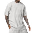 thumbnail image 1 of Enridrech Men's Trendy Tee Comfortable Textured Short Sleeve T Shirts for Men Casual Stylish Crew Neck Tees Top, 1 of 6