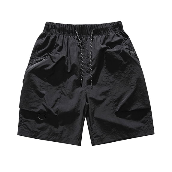 Enridrech Mens 5 Inch Shorts with Pockets Elastic Drawstring Waist Casual Stylish Short Pant for Hiking Workout