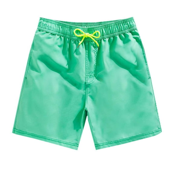 Enridrech Mens Casual Shorts Summer Beach Short Pant with Drawstring Elastic Waist Lightweight Quick Dry Solid Color Trunks