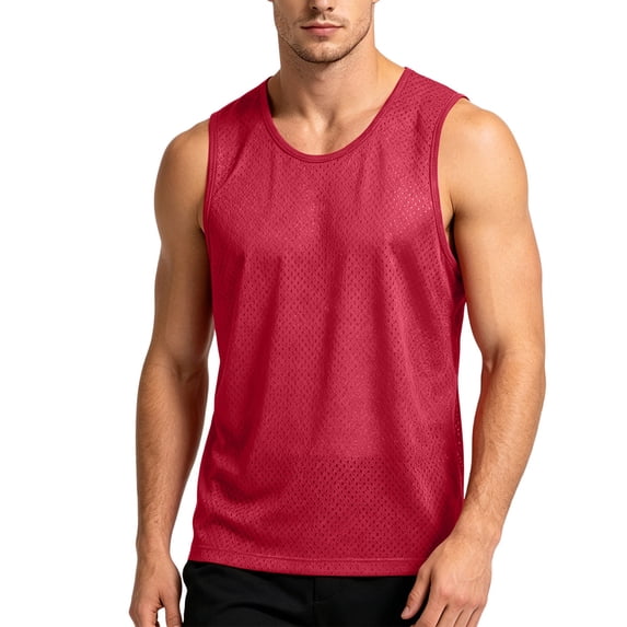 Enridrech Mens Tank Tops Lightweight Sleeveless Shirts Big and Tall Quick Dry Athletic Tee Workout Gym Running Top