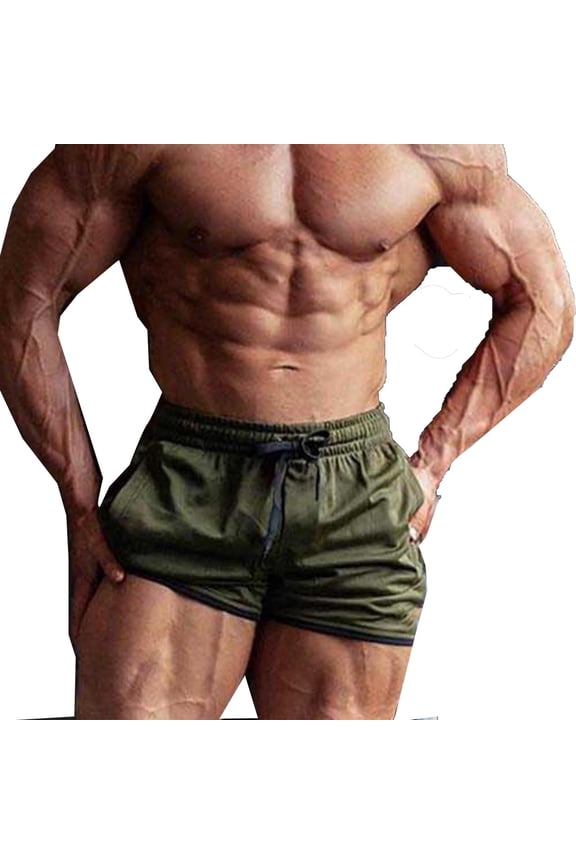 Mens Thin Shorts Comfortable Breathable Mesh Quick Dry Running Hiking Athletic Short Pants with Pockets