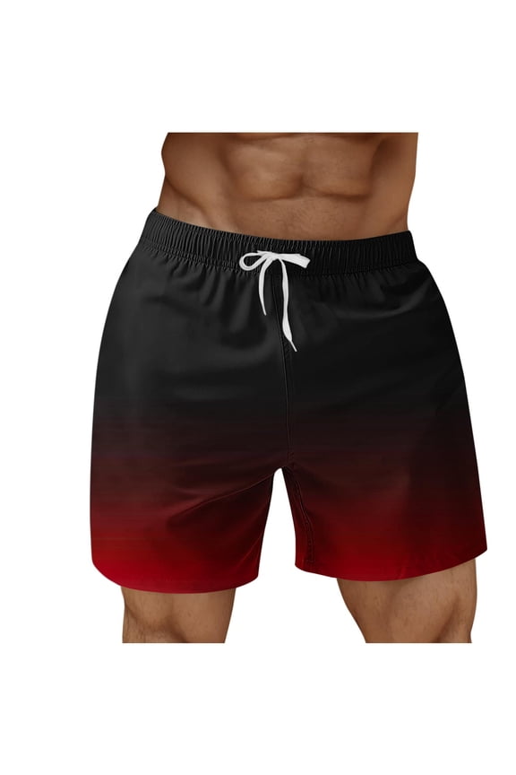 S-5XL Mens Swim Trunks with Elastic Waist Quick Dry Bathing Suit Lightweight Swimming Shorts for Beach Vocation