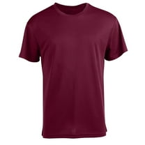 Enridrech Summer Athletic Tee for Men Solid Color Quick Dry Short Sleeve Tees Shirt Running Hiking Gym Breathable Top