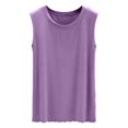 thumbnail image 1 of Enridrech Women Tank Tops Plain Loungewear Sleeveless Top for Women Summer Breathable Comfort Crew Neck Shirts, 1 of 5