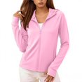 thumbnail image 1 of Enridrech Women's Sun Protection Hoodies Jacket Full Zip Hiking Lightweight Tops with Pocket Long Sleeve Shirts, 1 of 6