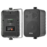Enrock Audio Systems 4-Inch 3-Way In Door/Out Door Box-Speaker Black EKMR408B - Pair