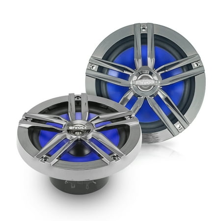 Enrock Marine Pair 2-Way 180-Watts High-Performance 6.5" Water-Resistant Loudspeaker (Charcoal)