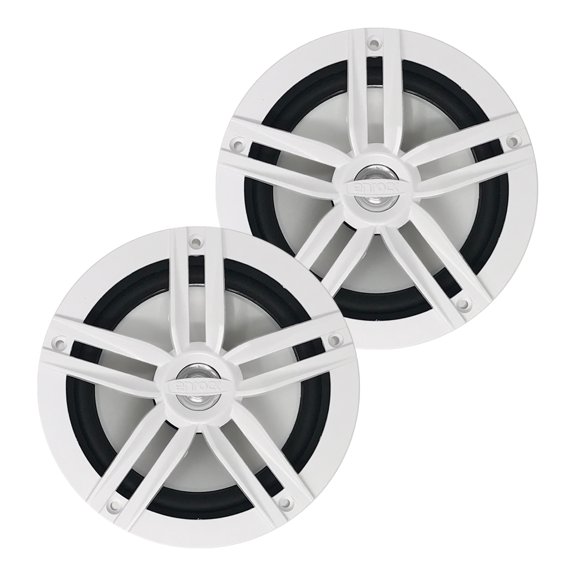 Enrock Marine Pair 2-Way 180-Watts High-Performance 6.5" Water-Resistant Loudspeaker (White)