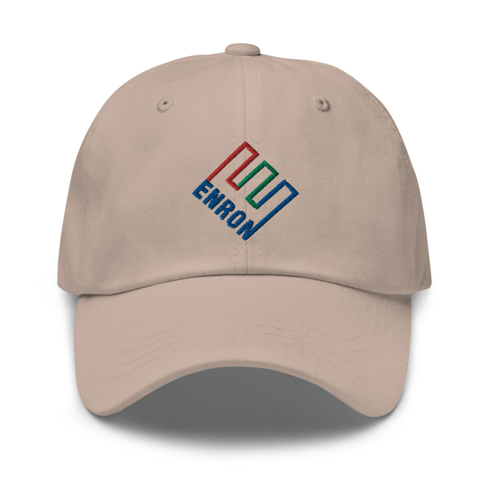 Enron Hat (Embroidered Dad Cap) (Stone) - Walmart.com