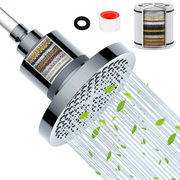 Enroslu Filtered Shower Head for Hard Water, 20 Stages Shower Filter, High Pressure Rain, Water Softener Showerhead, Reduces Dry Itchy Skin & Hair