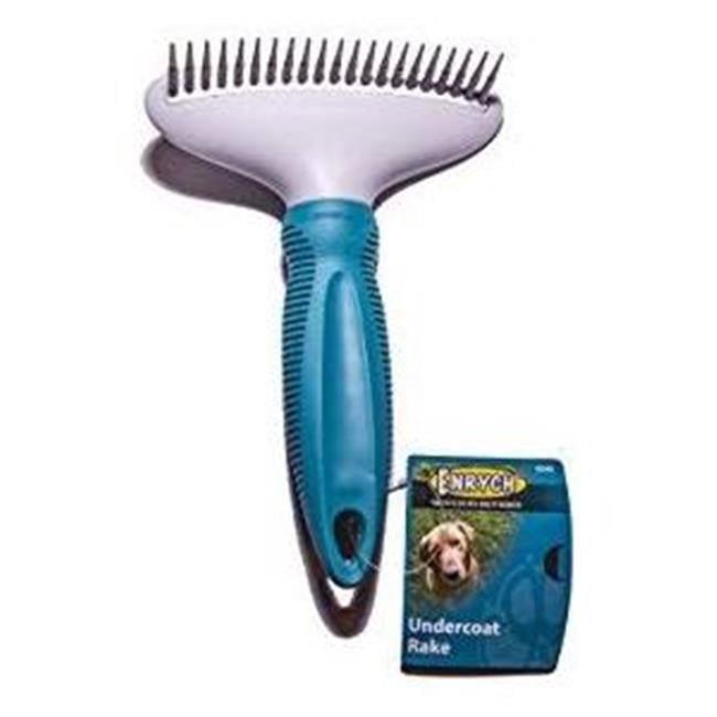 Deshed Rake Enrych 0246 Deshedding Rake for Dogs, Gray & Teal - Walmart.com