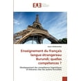 thumbnail image 1 of Enseignement du français langue étrangereau Burundi; quelles compétences ? (Paperback), 1 of 1