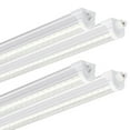thumbnail image 1 of Ensenior 4 Pack 4 FT Led Shop Lights, 6000K Clear White, 5000LM Super Bright, 36W Equivalency 468W, Commercial Bay Lighting, U-Shaped Linkable Shop Lights Plug in for Garage, Workshop, FCC Certified, 1 of 5