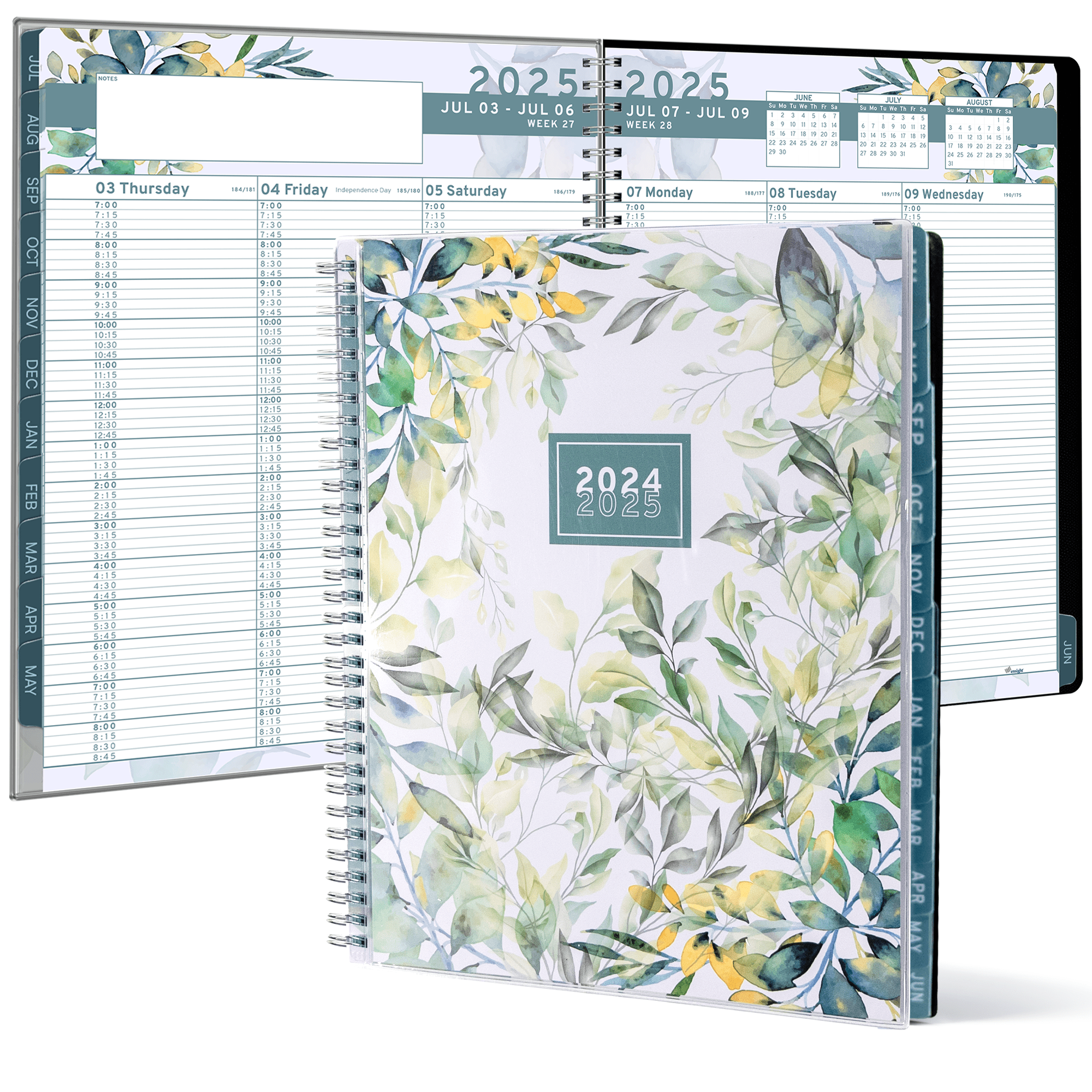 Floleo 2024 Planner,Planner 2024, Floral ,8.45" X 6.1", 2024 Planner