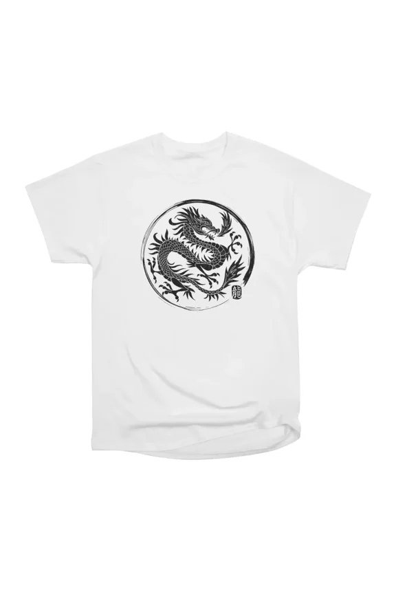 Enso Dragon T-Shirt Tee Gift For Him Merch For Her Apparel For Friend
