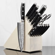 Enso HD 16 Piece Gray Ash Knife Block Set - Made in Japan
