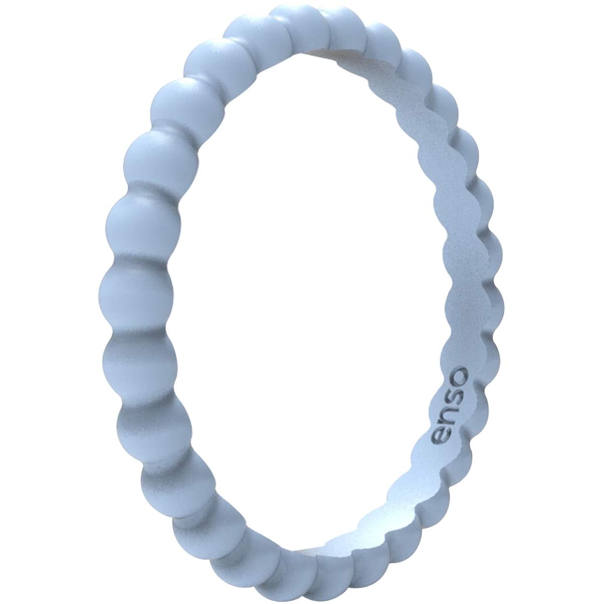 Enso Rings Beaded Stackables Silicone Ring - Glacier - 8 - Walmart.com