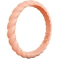thumbnail image 1 of Enso Rings Braided Stackables Silicone Ring - Peach - 4, 1 of 1