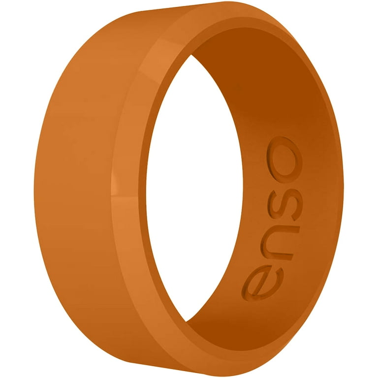 Enso Rings Classic Bevel Series Silicone Ring - Burnt Orange - 14