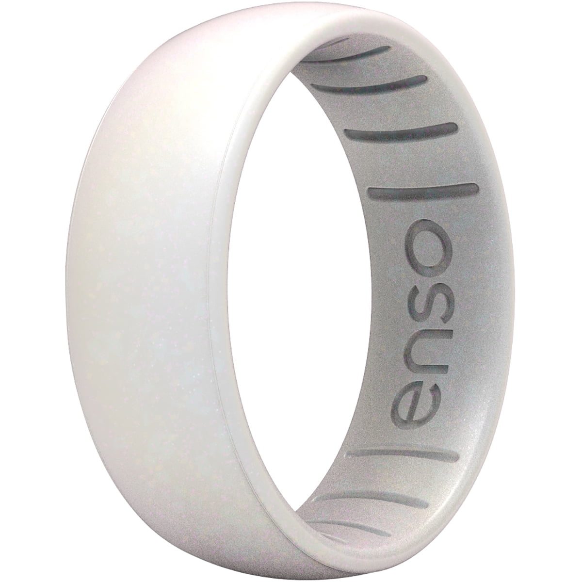 Enso Rings Thin Birthstone Series Silicone Ring - 4 - Opal