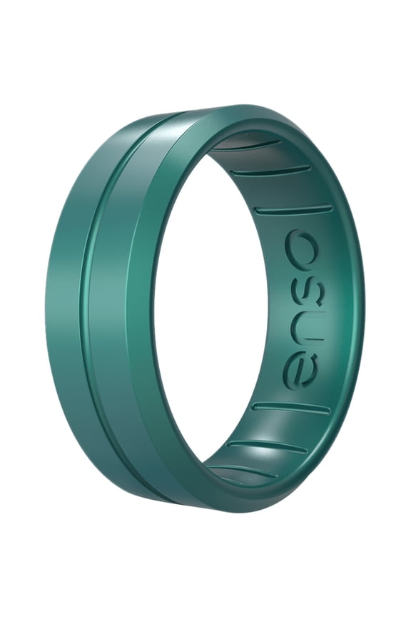 Classic Contour Elements Series Silicone Ring - 13 - Peacock Quartz