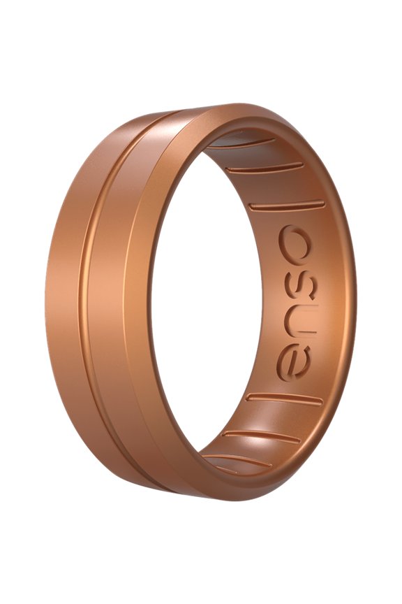 Classic Contour Elements Series Silicone Ring - 7 - Copper
