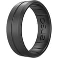 thumbnail image 1 of Enso Rings Classic Contour Elements Series Silicone Ring - 9 - Black Pearl, 1 of 5