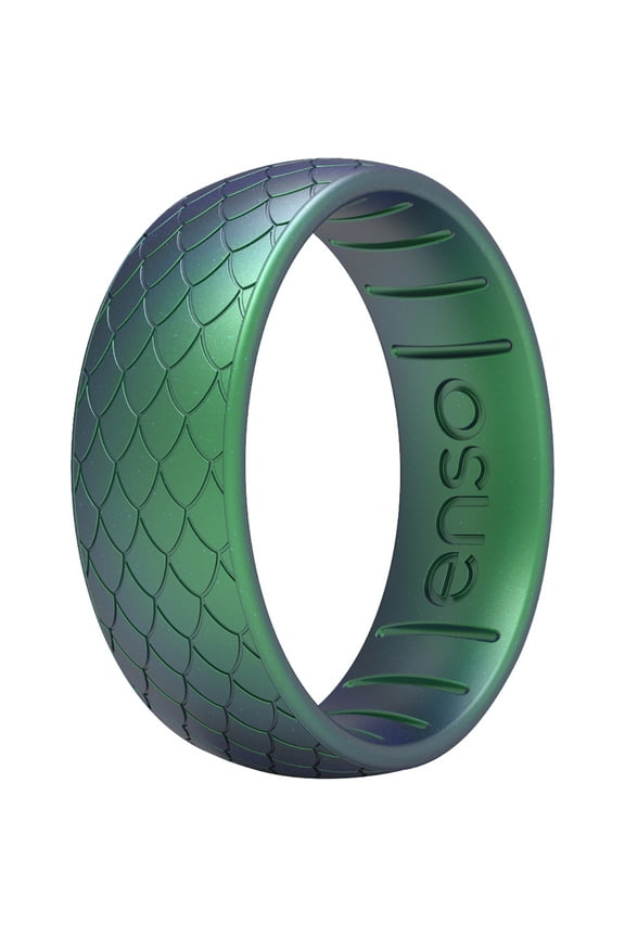 Classic Etched Legends Series Silicone Ring - 7 - Dragon Scale